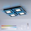 Leuchten-Direkt ACRI Ceiling Light LED black, 2-light sources, Remote control