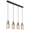 GLOBO Pendant Light black, 4-light sources