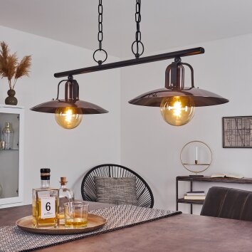 Weissport Pendant Light black, 2-light sources