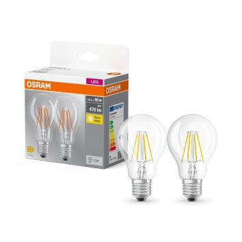 Osram LED E27 4 Watt 2700 Kelvin 470 Lumen Set of 2