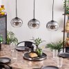 APEDO Pendant Light - glass clear, Smoke-coloured, 3-light sources