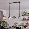 APEDO Pendant Light - glass clear, Smoke-coloured, 3-light sources