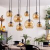 KOYOTO Pendant Light - glass Amber, 8-light sources