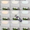 MELRES Ceiling Light LED white, 1-light source, Remote control