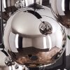 KOYOTO Pendant Light - glass chrome, Smoke-coloured, 8-light sources