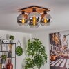 KOYOTO Ceiling Light - glass Ecru, black, 4-light sources