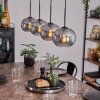 APEDO Pendant Light - glass Smoke-coloured, 4-light sources