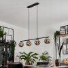 GASTOR Pendant Light - glass chrome, Smoke-coloured, 4-light sources
