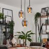 VEVINO Pendant Light - glass chrome, Smoke-coloured, 3-light sources