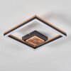 CASCADA Ceiling Light LED brown, Wood like finish, black, 1-light source