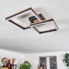 CASCADA Ceiling Light LED brown, Wood like finish, black, 1-light source