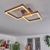 CASCADA Ceiling Light LED brown, Wood like finish, black, 1-light source