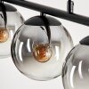 GASTOR Pendant Light - glass clear, Smoke-coloured, 5-light sources