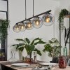 GASTOR Pendant Light - glass clear, Smoke-coloured, 5-light sources