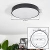 DIAGONAL Ceiling Light LED black, 1-light source, Remote control