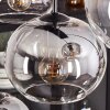 APEDO Pendant Light - glass clear, Smoke-coloured, 8-light sources