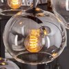 APEDO Pendant Light - glass clear, Smoke-coloured, 8-light sources