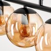 GASTOR Pendant Light - glass Amber, 5-light sources