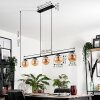GASTOR Pendant Light - glass Amber, 5-light sources