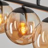 GASTOR Pendant Light - glass Amber, 5-light sources