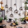 KOYOTO Pendant Light - glass clear, Smoke-coloured, 8-light sources