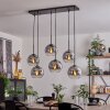 KOYOTO Pendant Light - glass clear, Smoke-coloured, 6-light sources