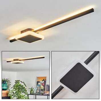 AMDAL Ceiling Light LED black, white, 2-light sources