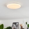 MELRES Ceiling Light LED white, 1-light source, Remote control