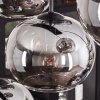 APEDO Pendant Light - glass Smoke-coloured, 8-light sources