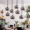 APEDO Pendant Light - glass Smoke-coloured, 8-light sources