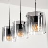 PARANE Pendant Light clear, Smoke-coloured, 3-light sources