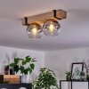 MONTGOMERY Ceiling Light - glass Ecru, black, 2-light sources
