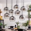 KOYOTO Pendant Light - glass clear, Smoke-coloured, 8-light sources