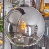 KOYOTO Pendant Light - glass clear, Smoke-coloured, 8-light sources