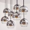 KOYOTO Pendant Light - glass clear, Smoke-coloured, 8-light sources