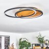 CARDOZO Ceiling Light LED Ecru, black, 1-light source