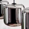 LAUDEN Pendant Light - glass chrome, Smoke-coloured, 3-light sources