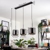 LAUDEN Pendant Light - glass chrome, Smoke-coloured, 3-light sources