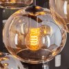 APEDO Pendant Light - glass Amber, 8-light sources