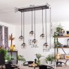 KOYOTO Pendant Light - glass clear, Smoke-coloured, 6-light sources
