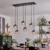 KOYOTO Pendant Light - glass clear, Smoke-coloured, 6-light sources