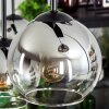 KOYOTO Pendant Light - glass chrome, clear, Smoke-coloured, 6-light sources