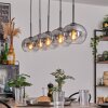 APEDO Pendant Light - glass clear, Smoke-coloured, 5-light sources
