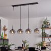 APEDO Pendant Light - glass clear, Smoke-coloured, 4-light sources
