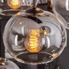 APEDO Pendant Light - glass clear, Smoke-coloured, 6-light sources