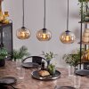 APEDO Pendant Light - glass Amber, 3-light sources