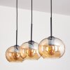 APEDO Pendant Light - glass Amber, 3-light sources