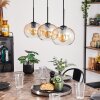 APEDO Pendant Light - glass Amber, clear, 3-light sources