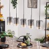 PARANE Pendant Light - glass clear, Smoke-coloured, 5-light sources