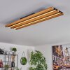 FAVORINA Ceiling Light LED Ecru, black, 1-light source
